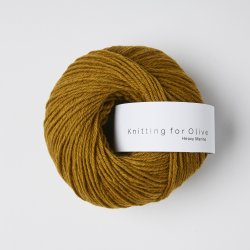 Knitting for Olive - Heavy Merino - Merino uldgarn - M�rk Okker - 50g