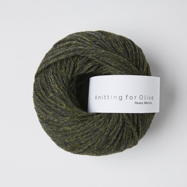 Knitting for Olive - Heavy Merino - Merino uldgarn - Skifergrn - 50g