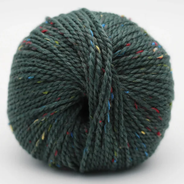 BC Garn - Hamelton Tweed 1 GOTS - uldgarn - Dark Green (33) - 50g