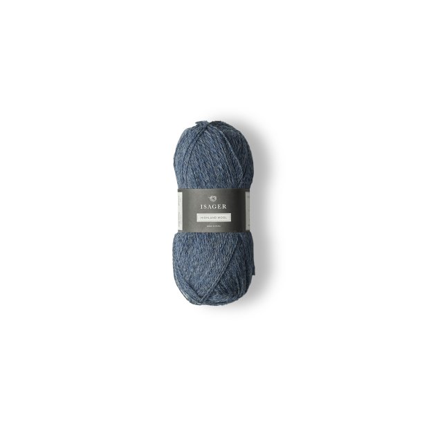 Isager - Highland - Uldgarn - Fv. Denim Blue - 50g