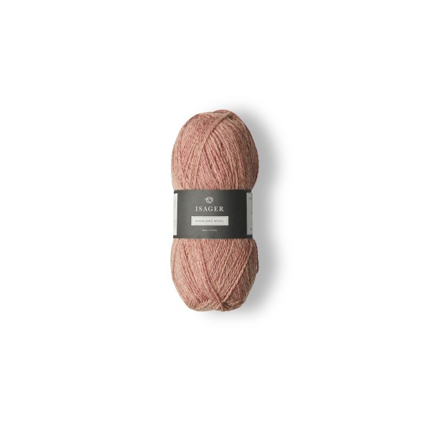 Isager - Highland - Uldgarn - Fv. Rose - 50g