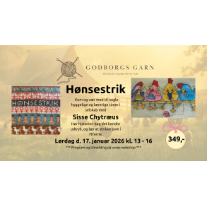 Hnsestrik med Sisse Chytrus - Lrdag d. 17. januar 2026 fra kl. 13 - 16