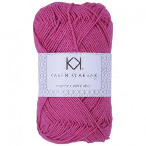 Karen Klarbk - 8/4 kologisk bomuldsgarn - Hot Pink 0050 - 50g