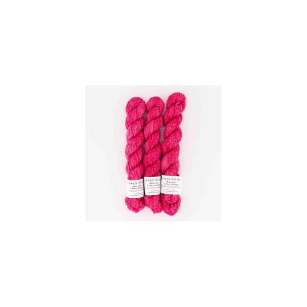 Cowgirl Blues - Merino Linen Solid - Merinould og hrgarn - "Hot Pink" - 50g