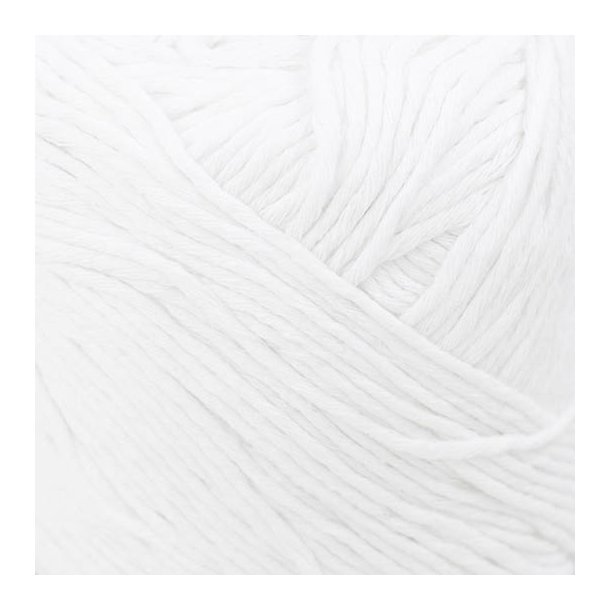 *Kremke Soul Wool - Karma Cotton - Recycled bomuldsgarn - Hvid (01) - 50g