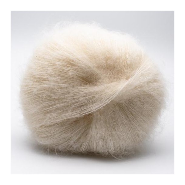 Kremke Soul Wool - Baby Silk Lace Solid - alpaca/silke garn - Hvid (2150) - 25g