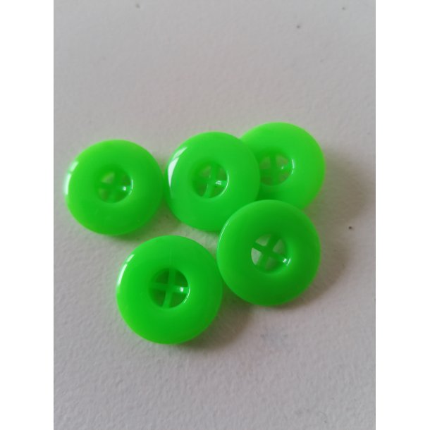 Grn knap - 4-hul - 20mm