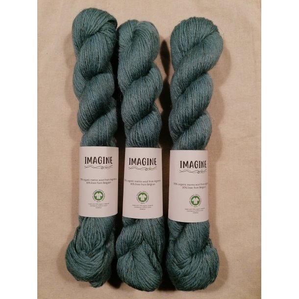 Imagine Wool - Merino Linen - hr/merino uldgarn - Grn - 50g