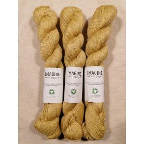 Imagine Wool - Merino Linen - hr/merino uldgarn - Gul - 50g