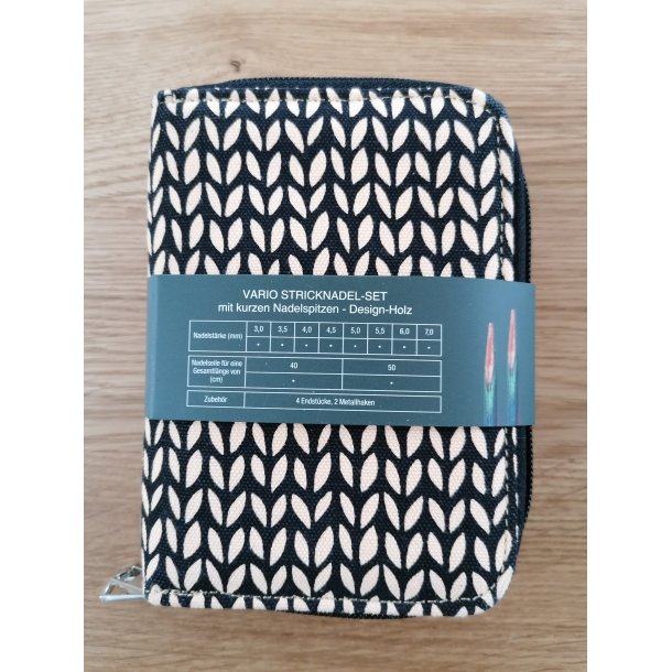 Lana Grossa/KnitPro - Symfonie udskiftbare rundpindes�t - 3,0 - 7,0 mm - 8,6cm (Kort)