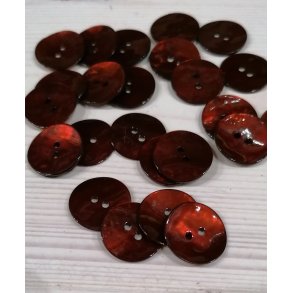 Perlemorsknap 20mm - Mrk Orange Fv. 34