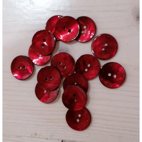 Perlemorsknap 20mm - Rd Fv. 26