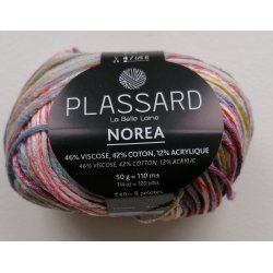 Plassard - Norea - Bomuld/Viscose garn - Lys/Lilla (98) - 50g