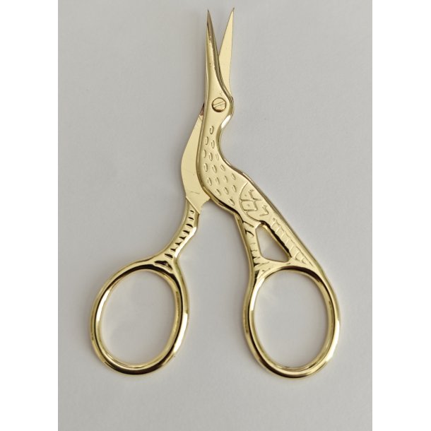 Storke saks - ca. 9cm - "Guld"