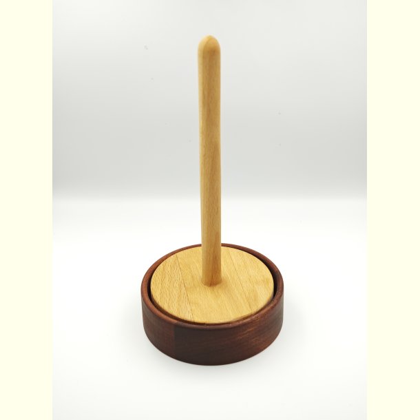 Garnholder - Tr� m/m�rk bund - Enkelt