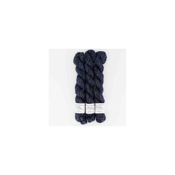 Cowgirl Blues - Merino Linen Solid - Merinould og hrgarn - "Indigo" - 50g