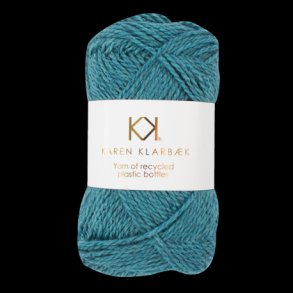 Karen Klarbk - Recycled Bottle Yarn - polyester garn - Jeans Blue 3007 - 50g