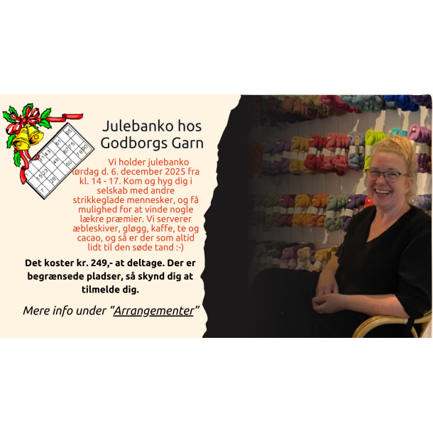 Julebanko - Lrdag d. 6.  december 2025 fra kl. 14 - 17