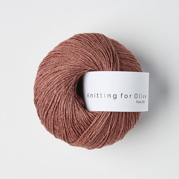 Knitting for Olive - Pure Silk - Blommerosa - 50g