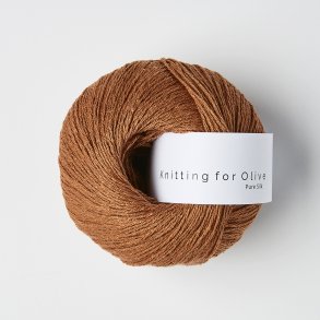 Knitting for Olive - Pure Silk - Kobber - 50g