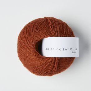 Knitting for Olive - Merino (RWS) - Rust - 50g