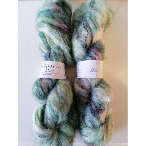Cowgirlblues - Fluffy Mohair garn Gradient - Karma Chameleon - 100g