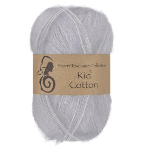 Viking Garn - Kid Cotton - Mohair og bomuldsgarn - Perlegr� 712 - 25g