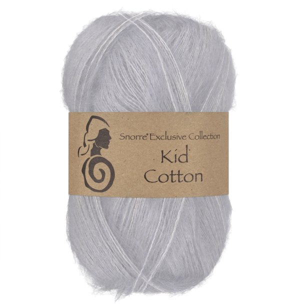 Viking Garn - Kid Cotton - Mohair og bomuldsgarn - Perlegr� 712 - 25g