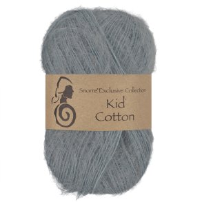 Viking Garn - Kid Cotton - Mohair og bomuldsgarn - Lys gr� 713 - 25g