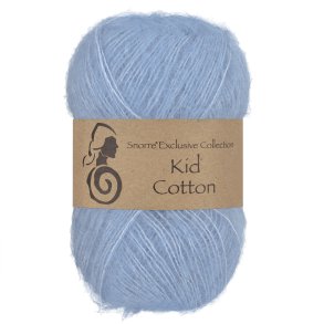 Viking Garn - Kid Cotton - Mohair og bomuldsgarn - Bl� 722 - 25g