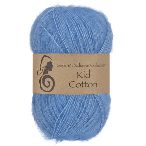 Viking Garn - Kid Cotton - Mohair og bomuldsgarn - Mellembl� 724 - 25g