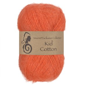 Viking Garn - Kid Cotton - Mohair og bomuldsgarn - Orange 751 - 25g