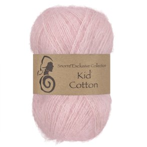 Viking Garn - Kid Cotton - Mohair og bomuldsgarn - Lys rosa 764 - 25g