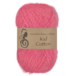Viking Garn - Kid Cotton - Mohair og bomuldsgarn - Flamingo 765 - 25g