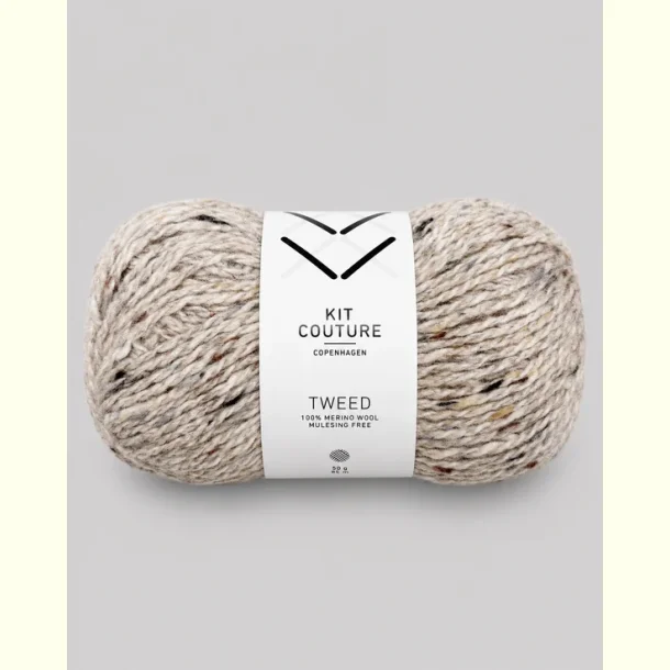 Kit Couture - Tweed - Merinould garn - Askegr� 529 - 50g