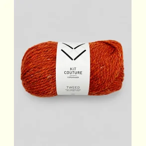 Kit Couture - Tweed - Merinould garn - Br�ndt Orange 530 - 50g