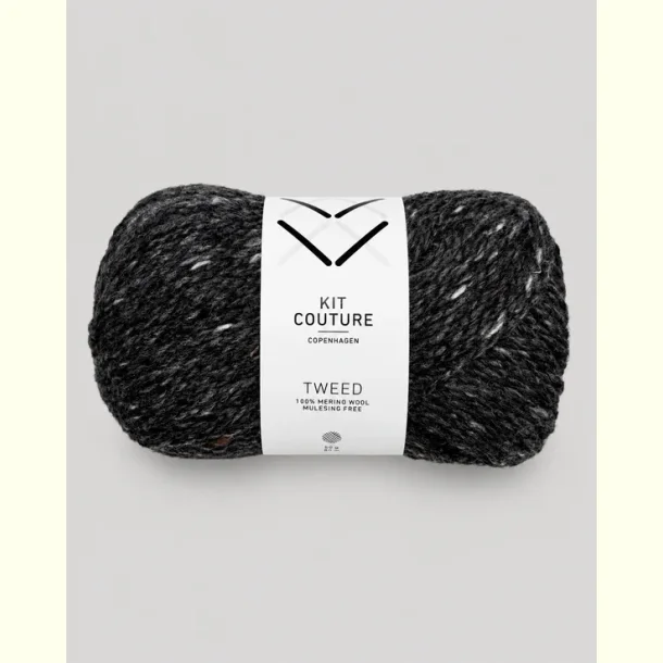 Kit Couture - Tweed - Merinould garn - Koksgr� 511 - 50g
