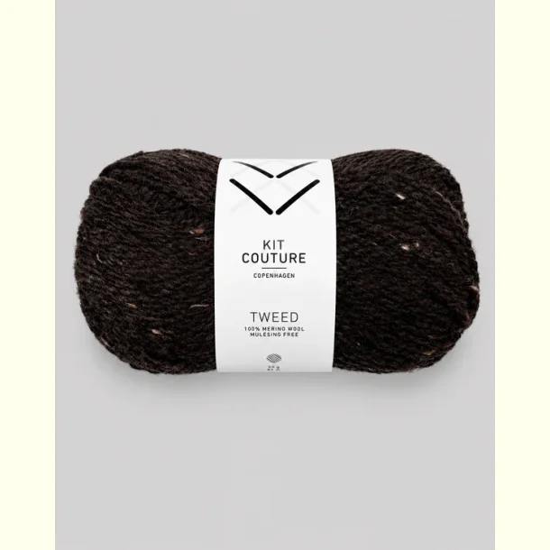 Kit Couture - Tweed - Merinould garn - Espresso 513 - 50g