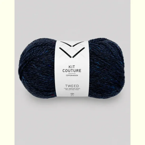 Kit Couture - Tweed - Merinould garn - Midnatsbl� 514 - 50g