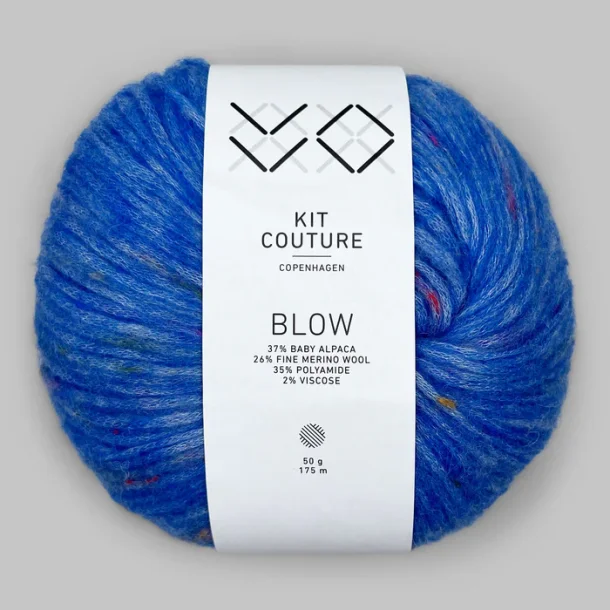 Kit Couture - Blow - Alpaca og uldgarn - Klar bl� 155356 - 50g