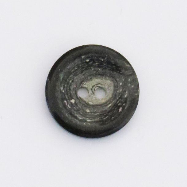 Knap 2-hul - Gr/Sort - 25mm - Recycled