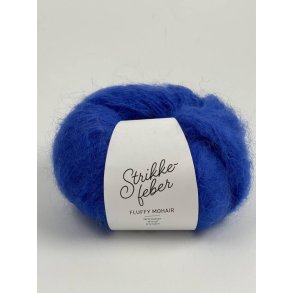 Strikkefeber - Fluffy Mohair - Mohair/uld garn - Kobolt 949 - 50g