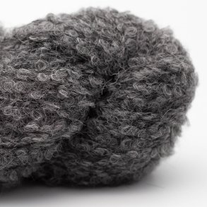 Kremke Soul Wool - Alpaka Bouclé uldgarn - Silver Grey (26) - 50g
