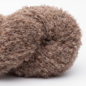 Kremke Soul Wool - Alpaka Bouclé uldgarn - Mid Brown (91) - 50g