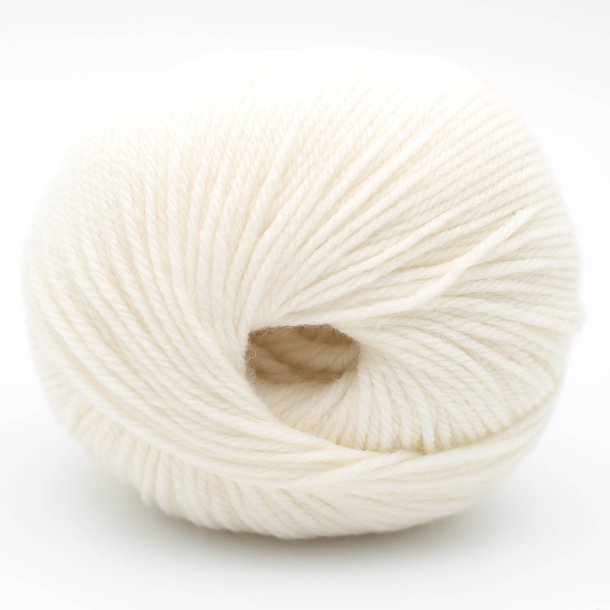 Kremke Soul Wool - The Merry Merino 140 uldgarn GOTS - Wool White 01 - 50g