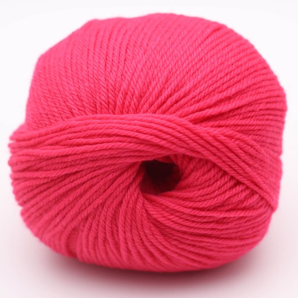 Kremke Soul Wool - The Merry Merino 140 uldgarn GOTS - Hot Pink 11 - 50g