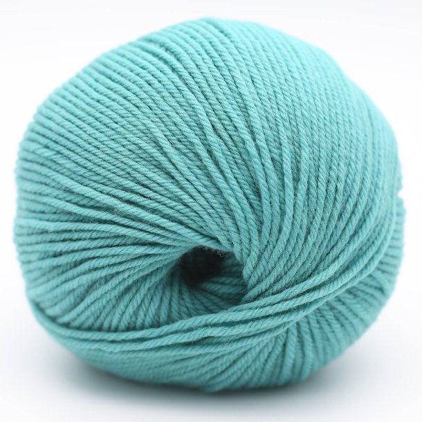 Kremke Soul Wool - The Merry Merino 140 uldgarn GOTS - Light Teal 19 - 50g