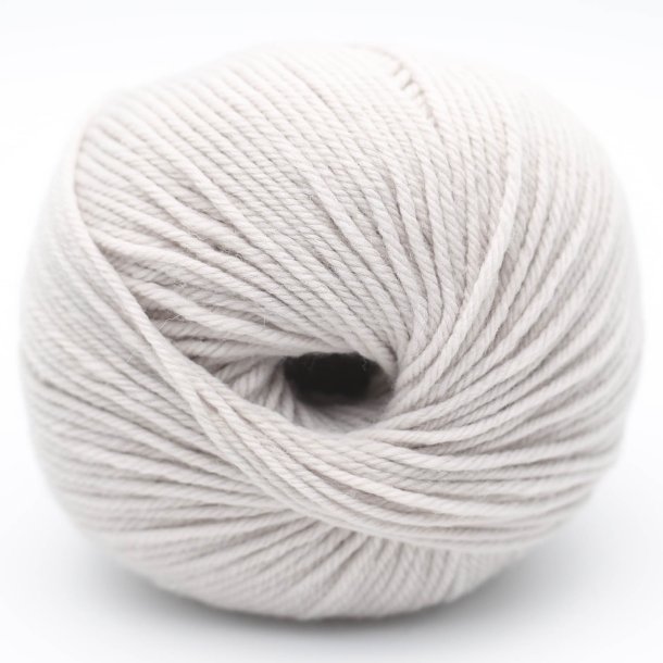 Kremke Soul Wool - The Merry Merino 140 uldgarn GOTS - Light Grey 27 - 50g