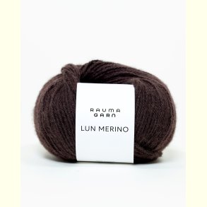 Rauma - Lun Merino - Merino uldgarn - M�rk Chokolade 25606 - 25g