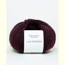 Rauma - Lun Merino - Merino uldgarn - M�rk Burgunder 25642 - 25g
